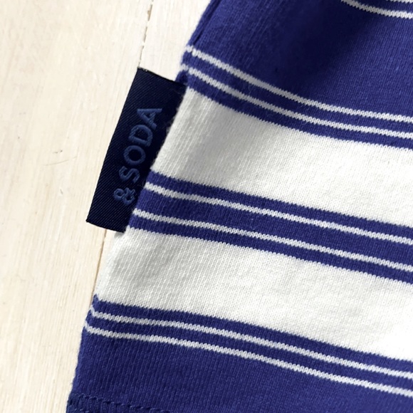 Scotch & Soda Amsterdam BLAUW and White Stripe Tee - Picture 9 of 13